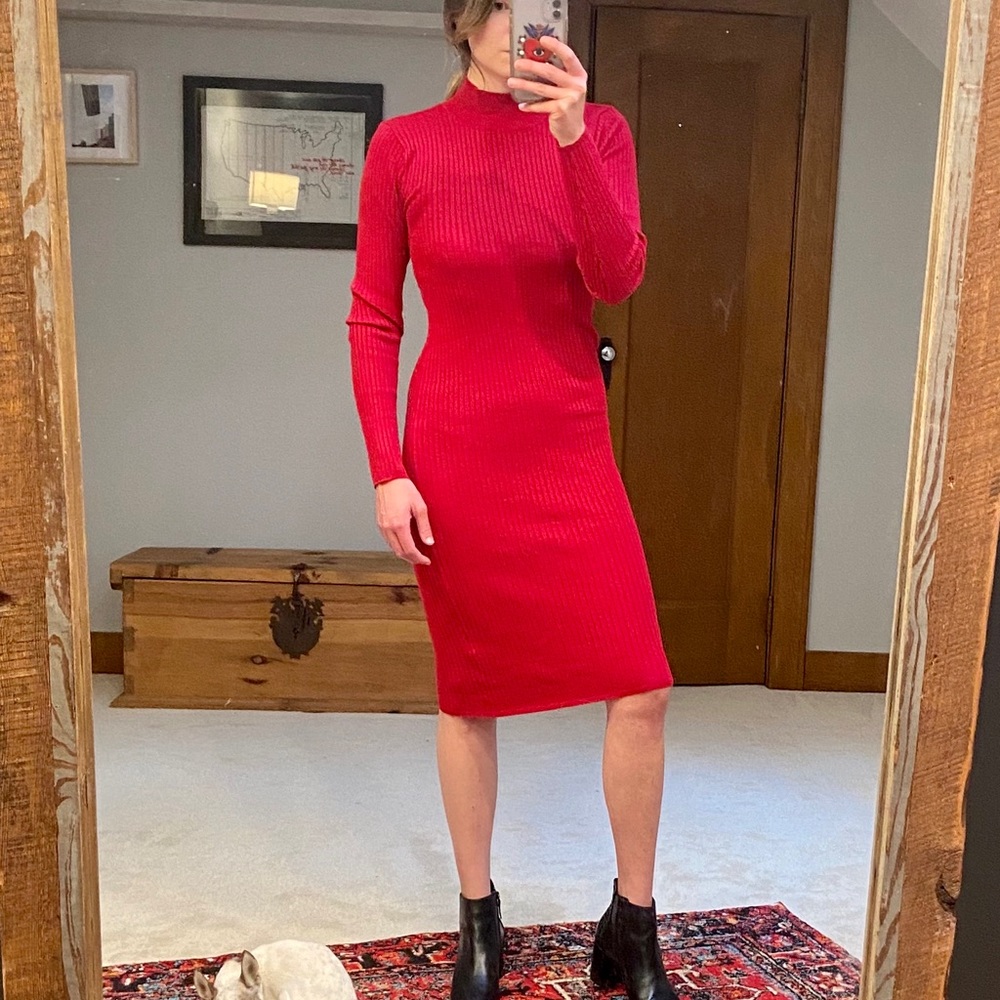 Candie’s Mock Neck Sweater Dress